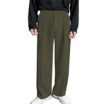 Meeste &uuml;likonnap&uuml;ksid k&otilde;rge v&ouml;&ouml;kohaga, n&ouml;&ouml;bi ja lukuga, sirge laia s&auml;&auml;rega, pikad p&uuml;ksid taskutega, &uuml;hev&auml;rvilised, vabaaja p&uuml;ksid igap&auml;evaseks kandmiseks 3XL tumesinine v&auml;rv