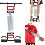 3 &uuml;hes vedruga pinguti k&auml;e treening, rinnalihaste treener, multifunktsionaalne fitness-pinguti, lihaste treenija punane