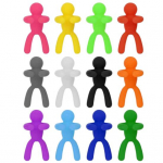 12 tk kokteilimarker armas korduvkasutatav eemaldatav l&otilde;bus silikoonist loominguline ronimine mehe stiilis veiniklaasi marker v&otilde;lusilt restoranitarbed