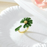 Korea karikakra lilledega elegantsed avamiss&otilde;rmused naistele reguleeritavad pulmapeo kihluss&otilde;rmused, ehted, kingitus 1pcs