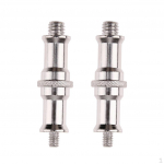 2Packs 1/4 to 3/8 Male Threaded Screw Adapter Spigot Stud for