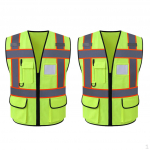 2 Pcs Reflective High Visibility Safety , Strip, unisex adult, Work, Cycling,
