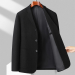 Meeste Bleiser &Auml;ri Kena H&auml;rrasmees Korea Versioon Briti Stiilis Vabaaja Kitsas &Uuml;hev&auml;rviline Pulma T&ouml;&ouml; Bleiser 4XL must