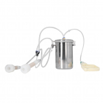 K&auml;sitsil&uuml;psimasin 2000 ml pingutuse s&auml;&auml;stmise kontroll, roostevabast terasest pudeliga kaasaskantav l&uuml;psikomplekt piimatehase farmi jaoks