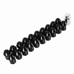 20 tk M12x1.5 Ratta poldid 35mm 6061 alumiiniumisulam Suletud otsa asendus Chevrolet Camaro 1983&ndash;2002 jaoks must