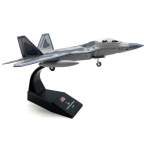 1/100 m&otilde;&otilde;tkavas survevalatud sulamist mudel F-22 h&auml;vitaja USA &otilde;huv&auml;e lennuk F22 Raptor Kogumiskingitused hall
