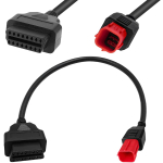 Xiatiaosann OBD Kaabli pistiku adapter, 6 pin 16 pin OBD2 diagnostika adapterkaabel, OBD kaabel