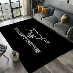 3D F-Ford Mustang v&otilde;idus&otilde;iduauto mootorratta vaip elutuppa, magamistuppa, kodu diivani kaunistamiseks, lasteala vaip libisemiskindel p&otilde;randamatt 70x100cm( 27x39in )