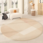 Kohev Pehme Riidekapp &Uuml;mar Vaip P&otilde;hjamaade Stiilis Vaibad Elutuppa Paksenatud Magamistoa Kaunistus Libisemisvastane Matt Kodu Kreemjas Lounge Vaip 80x80CM white