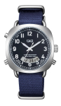 Citizen 5 ATM Vee Sinine Q&Q Kell, Vastupidav, Analoog-Digitaalne, A38A-002PK, sinine