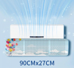 Universaalne konditsioneeri tuuledeflektor Seinale paigaldatav konditsioneeri tuuleklaas Otse puhumise vastane Pikendatav v&auml;ljalaske &otilde;hujagaja 90X27cm