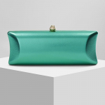 Vintage Klassikaline Pikk Karbikujuline &Otilde;htus&ouml;&ouml;gikott Pruudi Pulmakott Banketi Mitmek&uuml;lgne &Otilde;lakott Crossbody Kett Luksuslik roheline