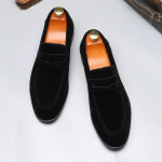 Moodsad Uued Meeste Vabaaja Jalan&otilde;ud Suede Nahast Meeste Slip-on Kerged Mugavad S&otilde;idukingad Mokassiinid Meeste Peo Pulma Tasased 38 must