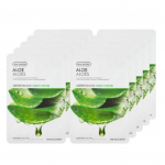 THE FACE SHOP Ground Aloe Mask Sheet, 1 Sheet &times; 10 Pack