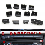 Auto esiosa armatuurlaua raadio-CD-m&auml;ngija numbrinuppude l&uuml;litusnupud katte trimmimine BMW M3 M4 F20 F21 F22 F30 F32 F35 F34 F36 F45 F46 jaoks Button-1
