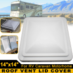 14 ;x14 ; Universaalne asendushaagise ventilatsiooniava kate haagise haagisele valge ventilatsiooniava valge PP plastikust UV-kindel