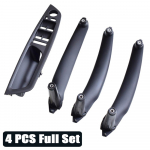 Armrest Car left front driver's seat LHD Interior Door Handle Inner Panel Pull Trim Cover For BMW E70 E71 X5 X6 2007-2014 Gray-Left-Rear