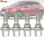 4x auto rattapoldid mutrid naastud 17mm korgi kaane kruvid Peugeot 206 207 208 308 407 508 1007 Citroen C2 C3 C4 C5 C6 jaoks