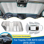 Aknakatted Toyota CHR C-HR AX10 AX50 2016 2017 2018 P&auml;ikesekaitse Tuuleklaasikatted Kardinad P&auml;ikesekatted Rear Widow 4pcs