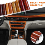 Auto puidus&uuml;&uuml;ga kilekleebised Decals Wrap kile PVC puidutekstuuriga 10x100cm Universaalne auto kere stiilide kaunistus Auto interj&ouml;&ouml;r Type A 10  100cm