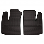 Dywaniki samochodowe gumowe do: Fiat Doblo I 2-osobowy (2000-2009) - czarne, dopasowane