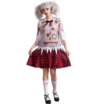 Laste t&uuml;drukud kummitused zombid veri kleit laste Halloweeni cosplay kost&uuml;&uuml;mid rollim&auml;ngu riietus M hall