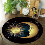 Vintage &uuml;mmargune vaip &Uuml;mmargune matt Kodu Magamistuba Elutoa Vaibad P&otilde;randamatid Libisemiskindel &uuml;mmargune vaip elutuppa Diameter 150cm