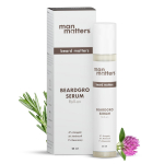 Man Matters Habemekasvu seerum rullikuga 25ml tihedama, paksema, tugevama habeme jaoks Eba&uuml;htlase, laikliku habeme hooldus