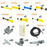 MOC tellised Tehnilised osad Pneumaatiline pump V&auml;ike (6L) V2 tugevdatud silindriga 47225 19478 4697 &Uuml;hilduv 8800 klotsiga