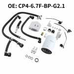 Katastroofiennetuse m&ouml;&ouml;davoolu k&uuml;tusefiltri komplekt Ford F-250 F-350 F-450 F-550 6.7L Powerstroke Diisel 2011-2022 CP4-6.7F-BP-G2.1