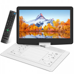 Suur 1080P Full HD kaasaskantav DVD-m&auml;ngija Silmadele ja SD-kaardile Auto sigaretis&uuml;&uuml;taja toide Toitekatkestuse vaatamine Suur kaugjuhtimispult AV P&ouml;&ouml;ratav Sobib eakatele valge