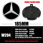 3D 185MM 205MM Esiv&otilde;re T&auml;helogo Embleem M&auml;rk Autotarvikud Mercedes-Benz C/B/E Klassi W206 W253 W213 GLC GLE V Klassi jaoks