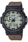 Casio Pro Trek Climber Line P&auml;ikesetoitega Raadiojuhitav Plastikust Kell, Biomass Dark Coyote V&auml;rvi, PRW-61LD-5JF, Meeste,