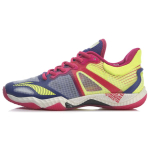 Li Ning Badminton Shoes Women's Low top Flower Blue/Purple AYAR006-1 37.5 beige