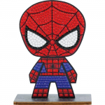 Peinture acrylique - Diamond Painting - Crystal Art Buddy - 8x11cm - Spiderman - Cristaux &eacute;tincelants