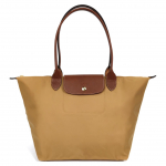 Longchamp Le Pliage Kahe K&auml;epidemega T&otilde;mblukuga Sulgemisega Taaskasutatud L&otilde;uendist Totes Kott Naiste Totes Kott Khaki 1899089P86 Basic Set (Bag)