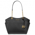 Michael Kors MK Jet Set Travel Kett Logoga Mitmek&uuml;lgne Suure Mahutavusega T&otilde;stekott Naiste t&otilde;stekotid Must 35T5GTVT3L-BLACK Basic Set (Bag+Dust Bag)