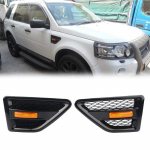 Auto iluv&otilde;re Esimene iluv&otilde;re V&otilde;rk K&uuml;lje&otilde;huava Land Rover Freelander 2 2006-2016 jaoks Tiiva k&uuml;ljepeeglituled must