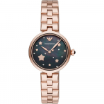 Emporio Armani Arianna Must Roosa Kuld Metall Naiste Kvartsikell AR11197 must