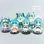Pime kast Hatsune Miku Qu Yunshang seeria Linda Anime figuur Nukk ruudukujuline element Pvc mudel Figuri