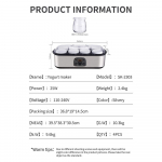 Kodu v&auml;ike automaatne digitaalne jogurtivalmistaja reguleeritava temperatuuriga jogurtimasin k&ouml;&ouml;gi toidu t&ouml;&ouml;tlemise seadmed