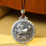 Retro Kirini ripats, Laste kaelakee ripats, Kaelakee ripats, Kvaliteetne ripats 50CM(Necklace Size)
