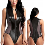 Naiste riided Nahast suures suuruses Body, vabaaja varrukateta t&otilde;mblukuga kombinesoon One Size must