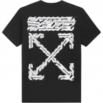 OFF WHITE Suur L&otilde;ige Lennujaama Teip T-s&auml;rk OMAA038S201850031088 XS