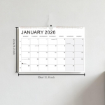 Uus Jaan. 2026 - Juun. 2027 2026 Kalender Konksuga P&uuml;had M&auml;rgitud Seinakalender Paks Paber V&auml;rviline Rippkalender Kontor