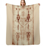 Jeesuse Torino Surilina Plakat Jeesus Kristus Viskepadi Soe flanellpadi diivanile, toolile, magamistoale 75x100cm