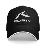 Rusty Surfboards Basepallim&uuml;ts Unisex Igap&auml;evane Vabaaja Sandwich-m&uuml;ts Suvine Spordi P&auml;ikesekaitse &Auml;mbri-m&uuml;tsid Snapback M&uuml;ts Isa M&uuml;ts Adjustable tumesinine v&auml;rv