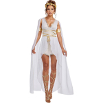 Halloweeni kost&uuml;&uuml;m vana-kreeka muusa kost&uuml;&uuml;m, Kleopatra Athena kleit cos kost&uuml;&uuml;m Halloweeni kost&uuml;&uuml;m S valge