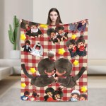 Kawaii Monchhichis Tekk &Uuml;lipehme Visketekid Voodi jaoks 50x60 tolli Mitu suurust Voodikatted 100cmx150cm