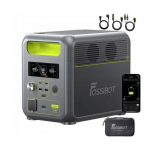 FOSSiBOT F1200 Kaasaskantav elektrijaam 1024Wh, P&auml;ikesegeneraator 2000W V&auml;litingimustes elektrijaam Reisimine, Telkimine RV roheline